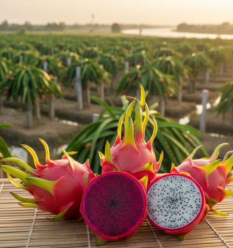 Long An Dragon Fruit: The Essence of Alluvium & Unique Techniques