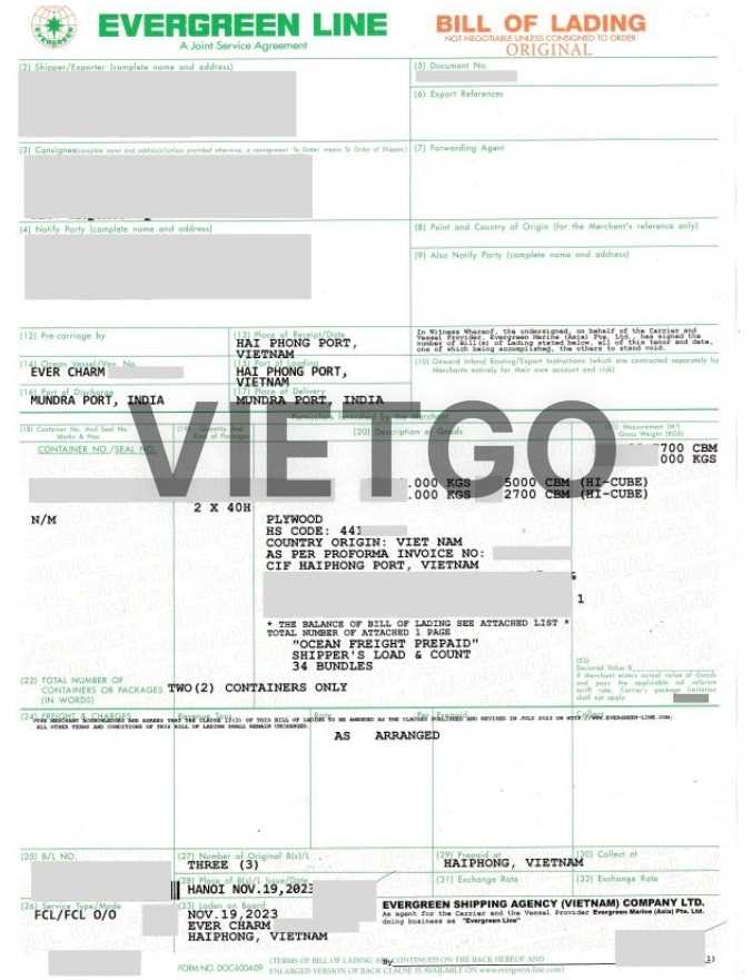 CHÚC MỪNG ANH LƯƠNG HỮU DƯƠNG ĐÃ HỢP TÁC THÀNH CÔNG VỚI ĐƠN VỊ VẬN TẢI CHO ĐƠN HÀNG 02 CONTAINER GỖ DÁN ĐI CẢNG MUNDRA, ẤN ĐỘ 