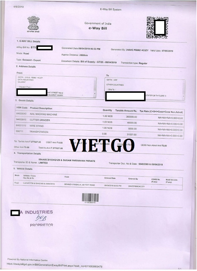 VIETGO-xuat-khau-chan-ngô -băng la desh 