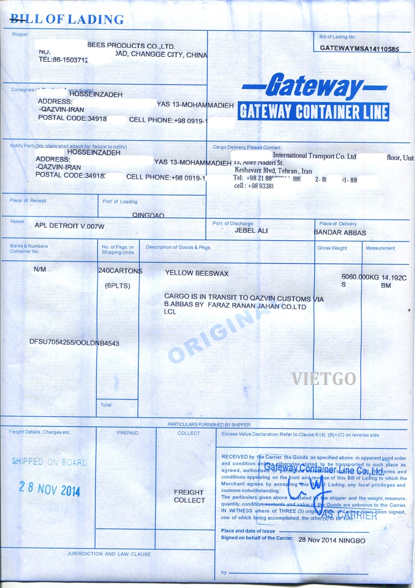 cà phê xuất khẩu