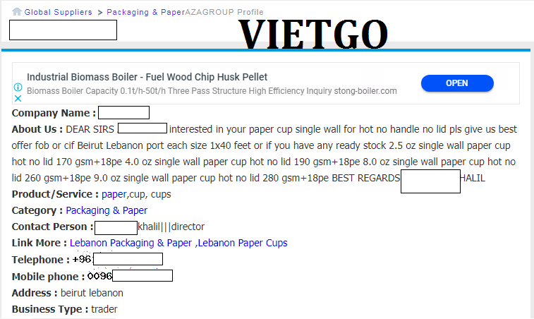 VIETGO-xuat-khau-cafe-Lebanon-Khalil