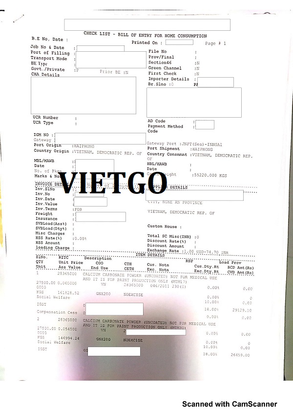 Bột đá vôi Vietgo