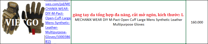 Găng tay - VIETGO