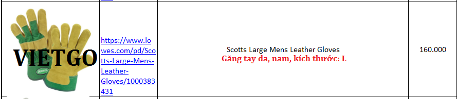 Găng tay - VIETGO