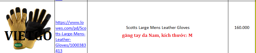Găng tay - VIETGO