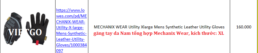 Găng tay - VIETGO