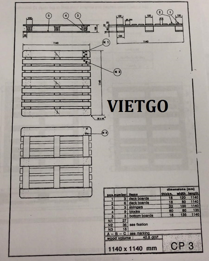 Gỗ thông pallet - VIETGO