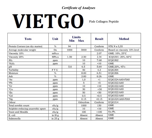 Bột cá Collagen - VIETGO