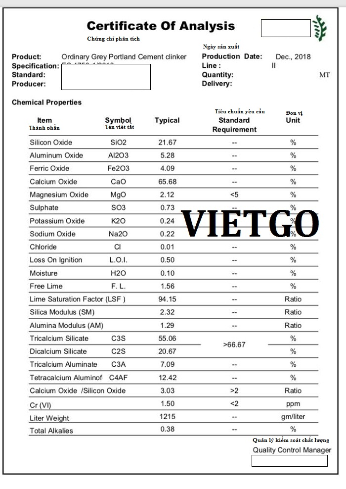 Clinker-VIETGO Clinker-VIETGO