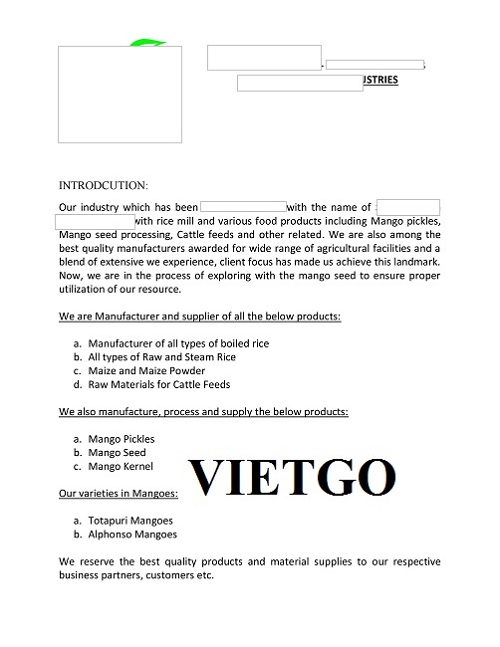 Tinh bột sắn - VIETGO