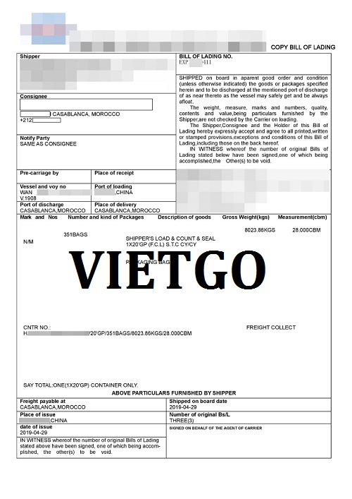 túi pp - VIETGO