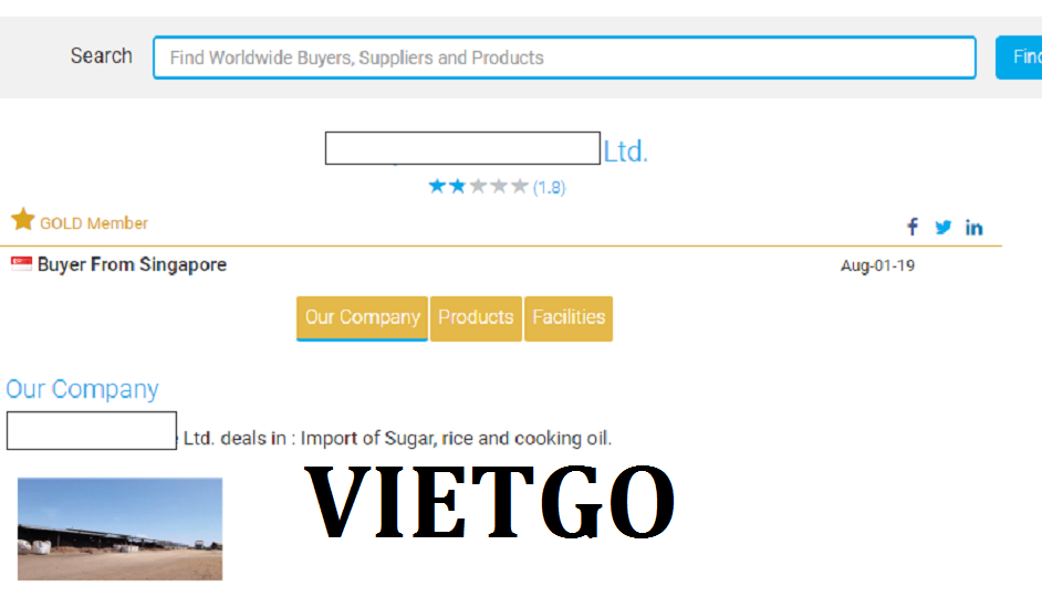 Gạo trắng hạt dài - VIETGO