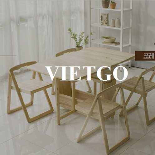 Cơ hội xuất khẩu bàn ghế gỗ gấp sang thị trường Hàn Quốc