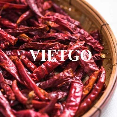 Cơ hội xuất khẩu ớt khô đến thị trường Ấn Độ