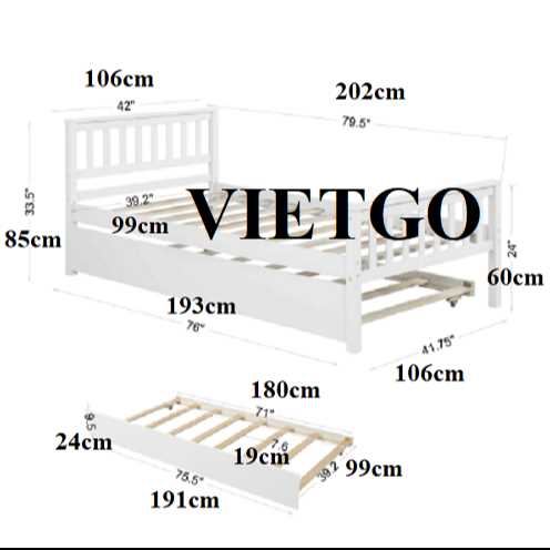 Thương vụ xuất khẩu sản phẩm giường gỗ đến thị trường Mỹ