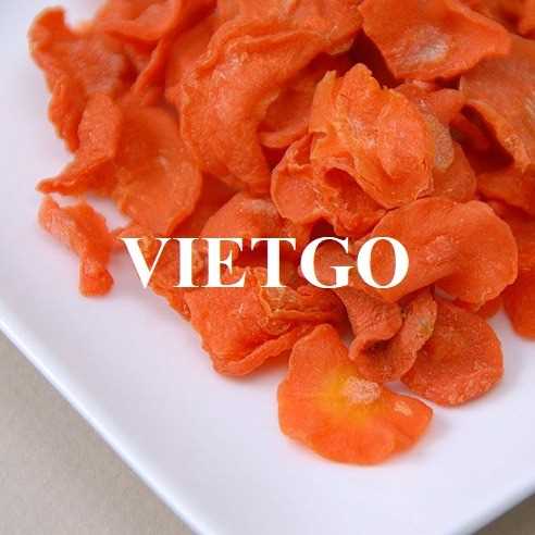 Thương vụ xuất khẩu cà rốt sấy sang thị trường Hoa Kỳ
