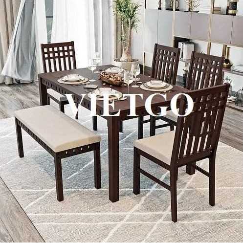 Thương vụ xuất khẩu bộ bàn ăn và bàn trang điểm đến thị trường Ấn Độ
