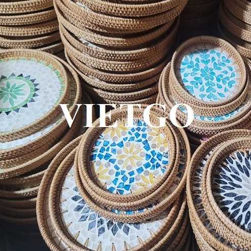 Cơ hội xuất khẩu khay mây khảm trai sang thị trường Mỹ