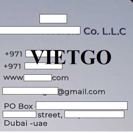 Vị khách hàng đến từ UAE đang tìm kiếm đại diện thương mại hợp tác tại Việt Nam