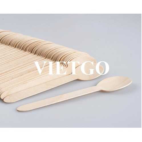 Thương vụ xuất khẩu sản phẩm thìa gỗ dùng một lần đến thị trường Ấn Độ