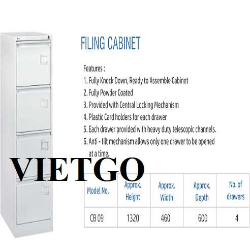 Thương vụ xuất khẩu tủ sắt đến thị trường Ấn Độ