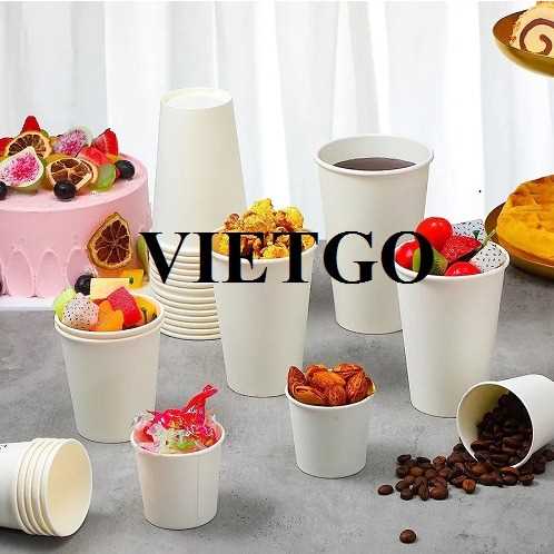 Thương vụ xuất khẩu cốc giấy sang thị trường Ấn Độ