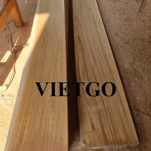 Thương vụ xuất khẩu sản phẩm gỗ teak xẻ đến thị trường Ấn Độ