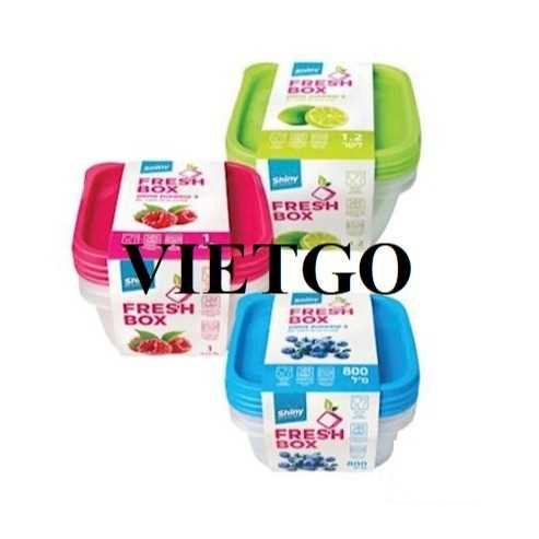 Thương vụ xuất khẩu hộp nhựa đựng thực phẩm sang thị trường Ai Cập 