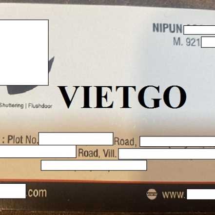Vị doanh nhân người Ấn Độ đang tìm kiếm đại diện thương mại hợp tác tại Việt Nam