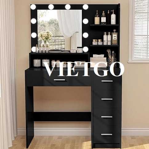 Thương vụ xuất khẩu bàn trang điểm sang thị trường Hoa Kỳ