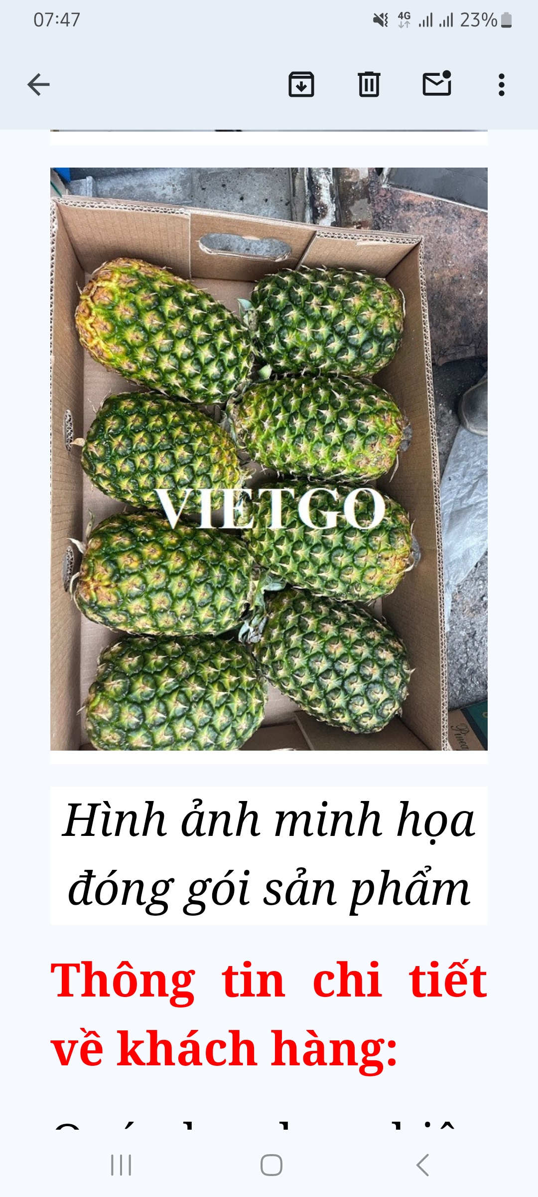 Tìm vận tải cont lạnh sản phẩm dứa đi cảng Muscat Oman