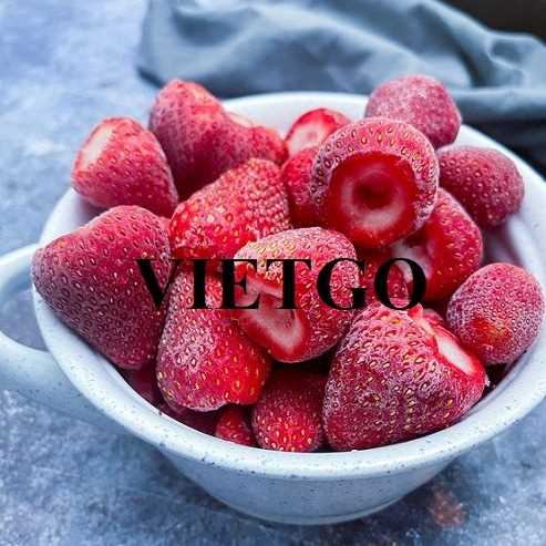 Thương vụ hợp tác xuất khẩu dâu tây đông lạnh đến thị trường Thổ Nhĩ Kỳ