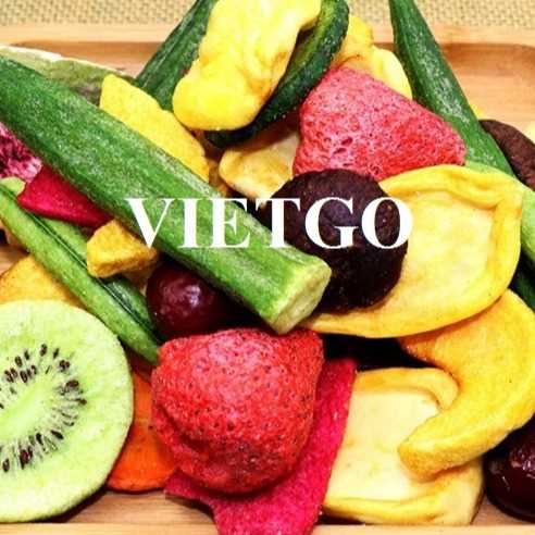 Thương vụ xuất khẩu trái cây và rau củ sấy lạnh đến thị trường Anh