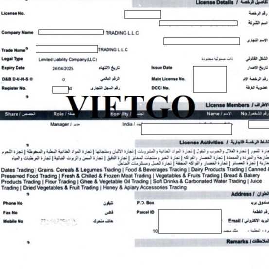 Vị đối tác người Ấn Độ cần tìm kiếm đại diện thương mại tại Việt Nam