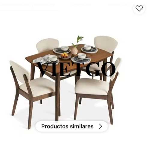 Thương vụ xuất khẩu sản phẩm Bộ bàn ghế ăn đến Cộng hòa Dominica