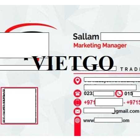 Vị khách hàng đến từ Ai Cập đang cần tìm đại diện thương mại tại Việt Nam