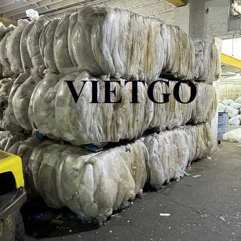 Thương vụ xuất khẩu sản phẩm phế liệu màng LDPE sang thị trường Pakistan
