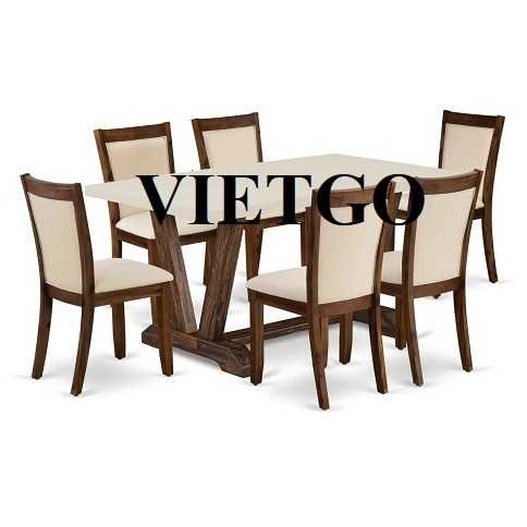 Thương vụ xuất khẩu bộ bàn ăn đến thị trường Iraq