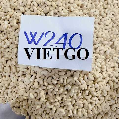 Thương vụ xuất khẩu hạt điều w320 à w240 sang thị trường Mỹ và Ả - rập Xê-út