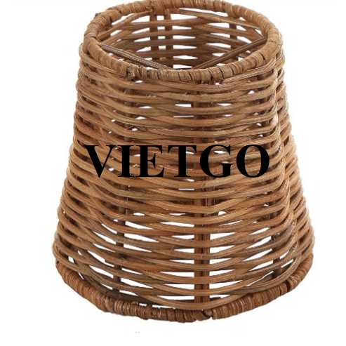 Thương vụ xuất khẩu chụp đèn mây tre đan sang thị trường Mỹ