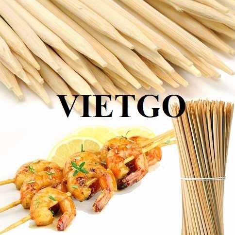 Đơn hàng xuất khẩu xiên tre cho doanh nghiệp của Mỹ