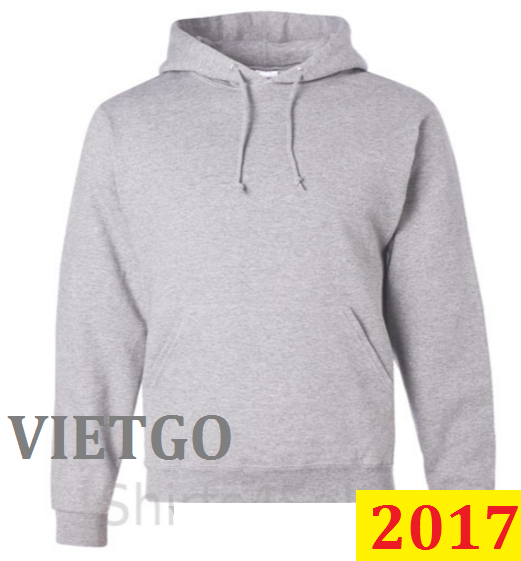 Thương nhân Tây Ban Nha cần mua 600.000 áo hoody cho cả năm 2017