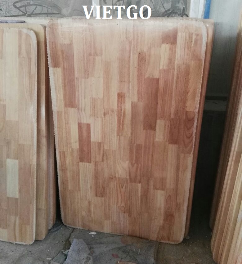 Cơ hội xuất khẩu 1 container 40ft ván cao su ghép thanh sang Trung Quốc