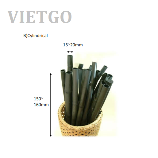 Cơ hội xuất khẩu 1 container 40ft than tre sang Nhật Bản