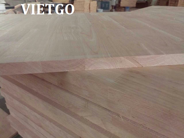 Thương gia Trung Quốc có nhu cầu mua 10 container 40HQ gỗ cao su ghép thanh