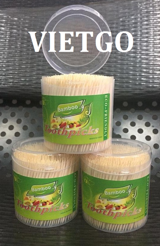 Cơ hội xuất khẩu 1 container 20ft tăm tre từ thương nhân Thổ Nhĩ Kỳ