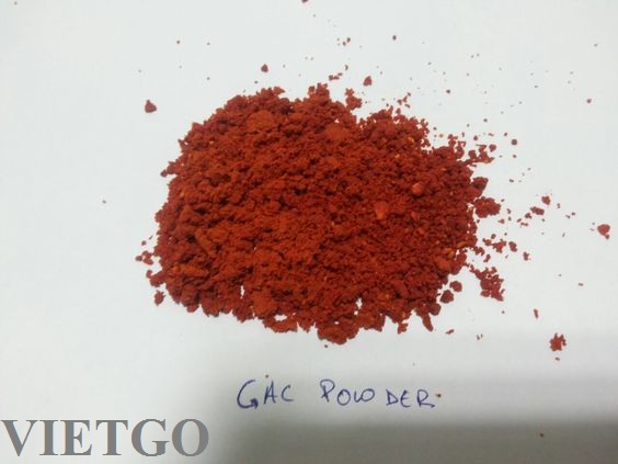 Cơ hội xuất khẩu 500kg bột gấc nguyên chất sang Hàn Quốc