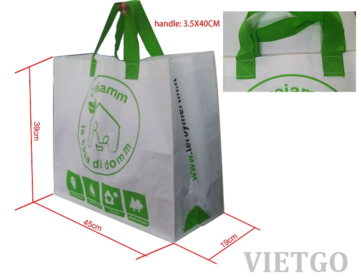 Công ty quà tặng tại Trung Quốc cần tìm nhà máy sản xuất 300000 - 500000 túi PP dệt  để xuất sang Ý