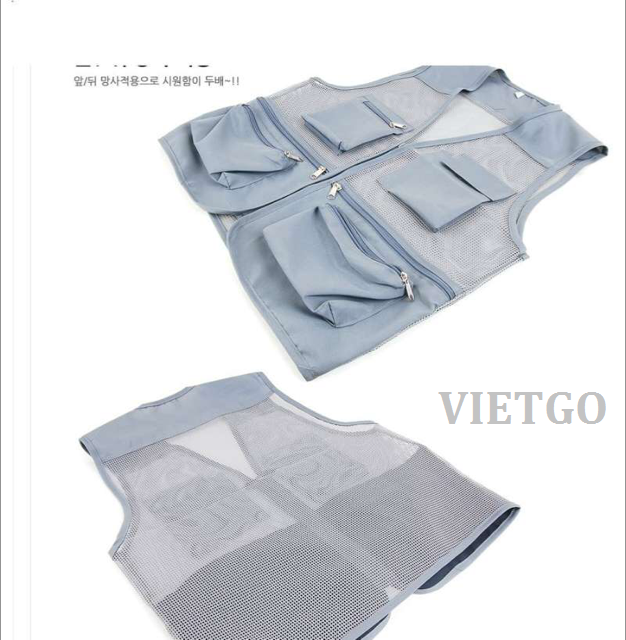 Anh Norman từ Hàn Quốc muốn mua thêm 6500 chiếc áo gile bảo hộ lao động