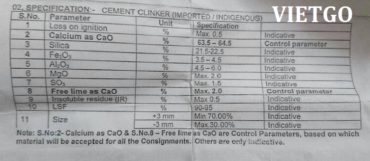 Cơ hội xuất khẩu 10.000 tấn clinker sang Ấn Độ hàng tháng